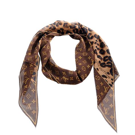 louis vuitton monogram leopard silk scarf|louis vuitton silk scarf price.